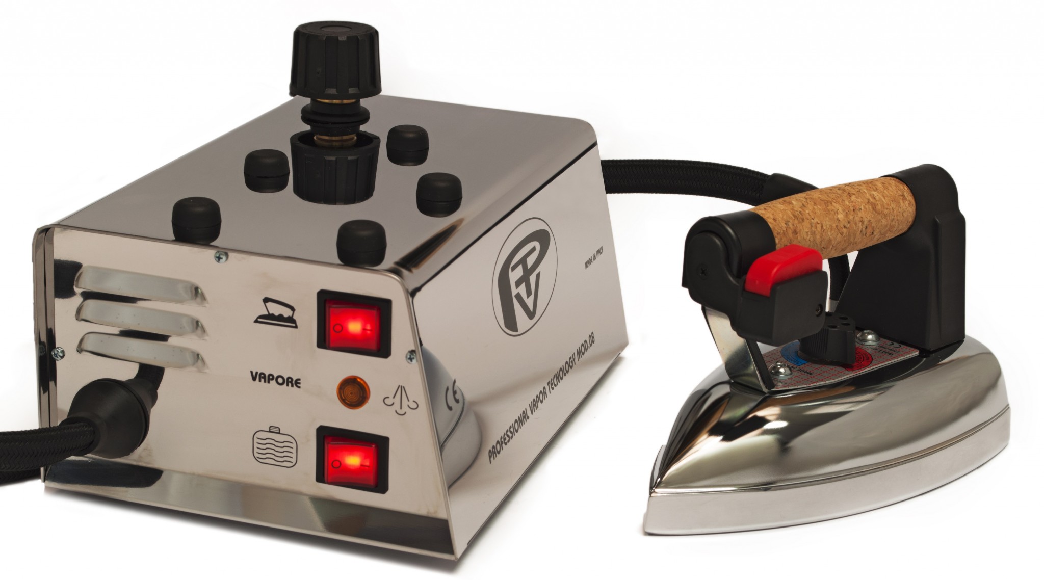 Professionelles Bügeleisen mit PVT-Kessel MOD.08 Lt. 1