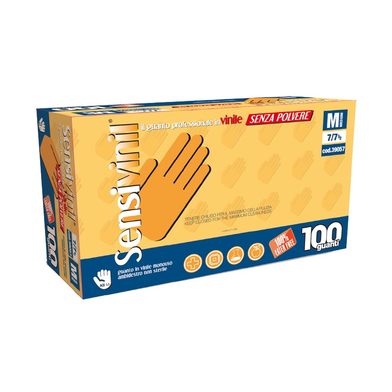 Sensivinil Einweg-Vinylhandschuhe Größe XL