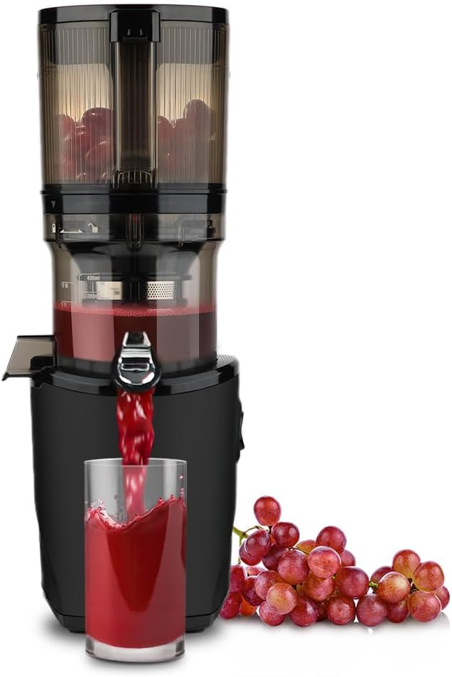 Kuvings AUTO8 Hands-Free Slow Juicer, schwarzer Extraktor