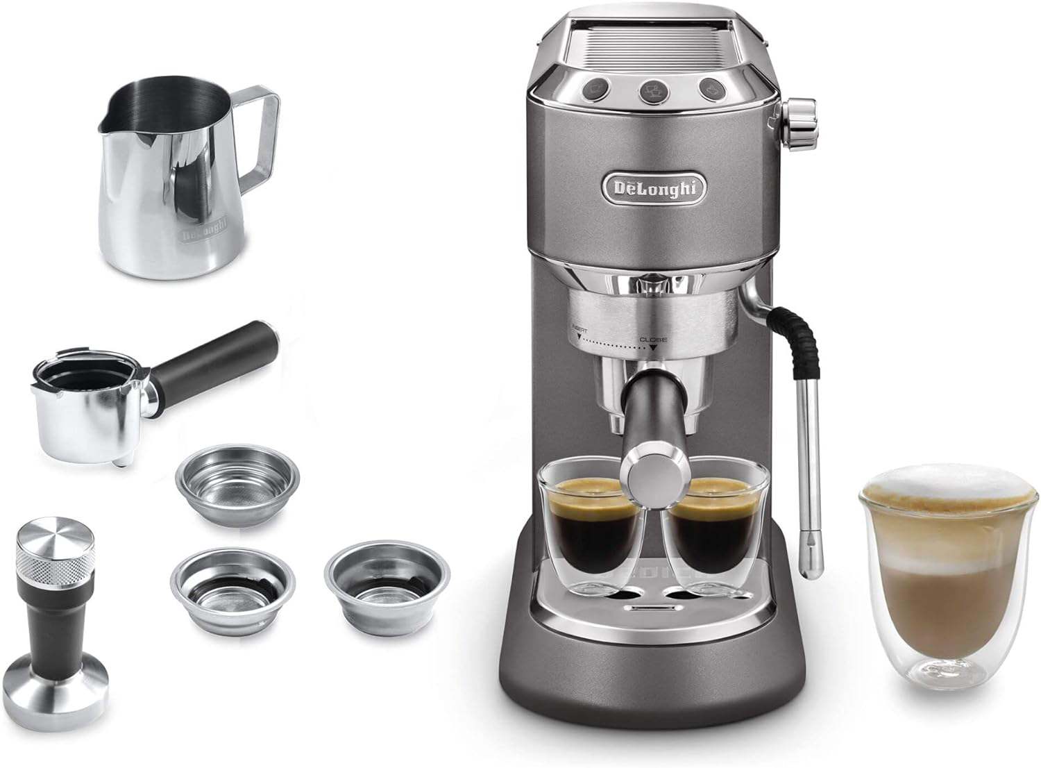 De Longhi Dedica Arte EC885.GY manuelle Kaffeemaschine