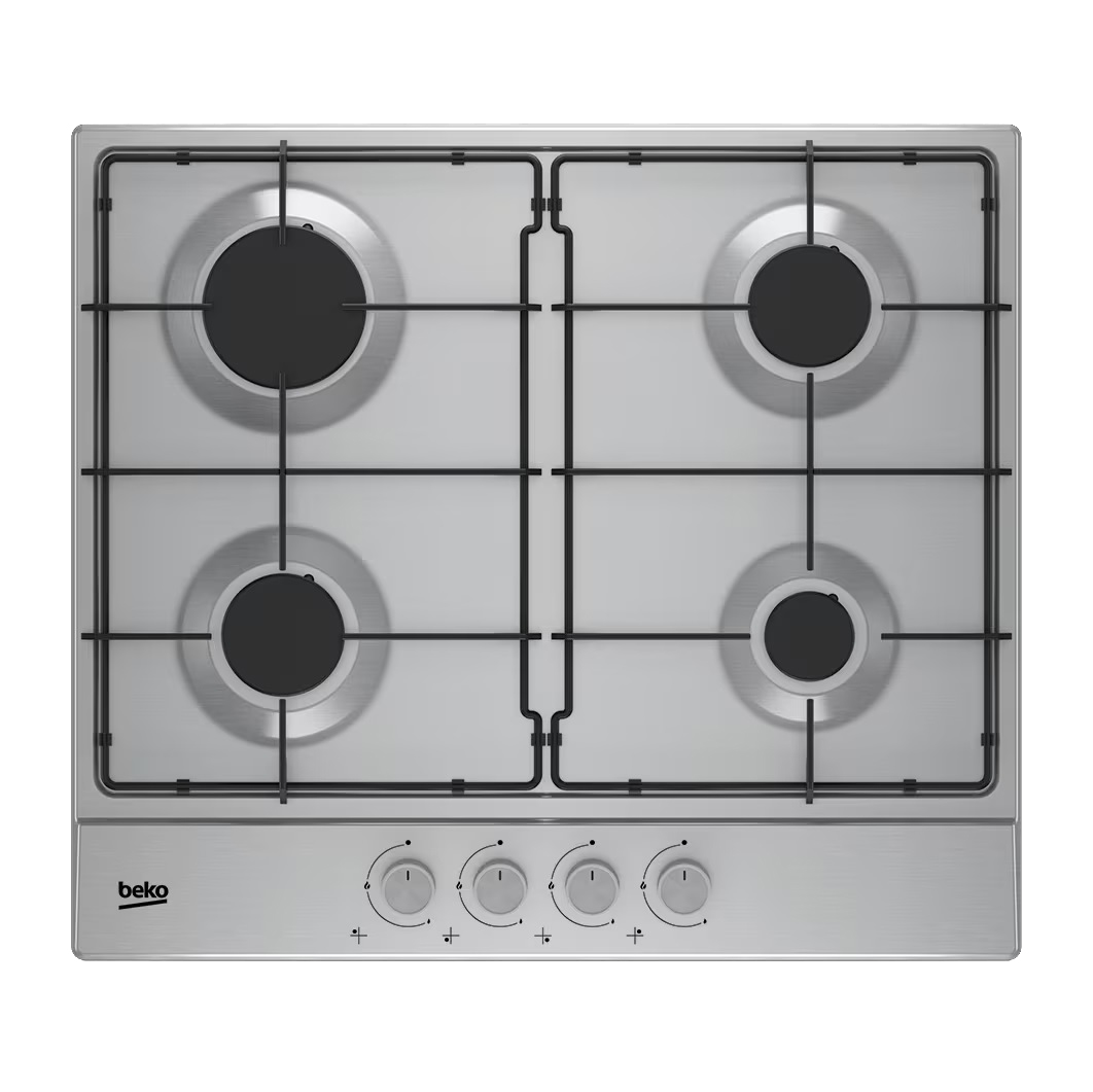 Beko HIAG 64224 SX Gasherd mit 4 Brennern
