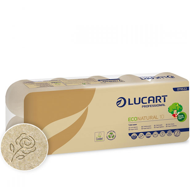 Palette mit 120 Packungen mit 10 Rollen Enatural Toilettenpapier