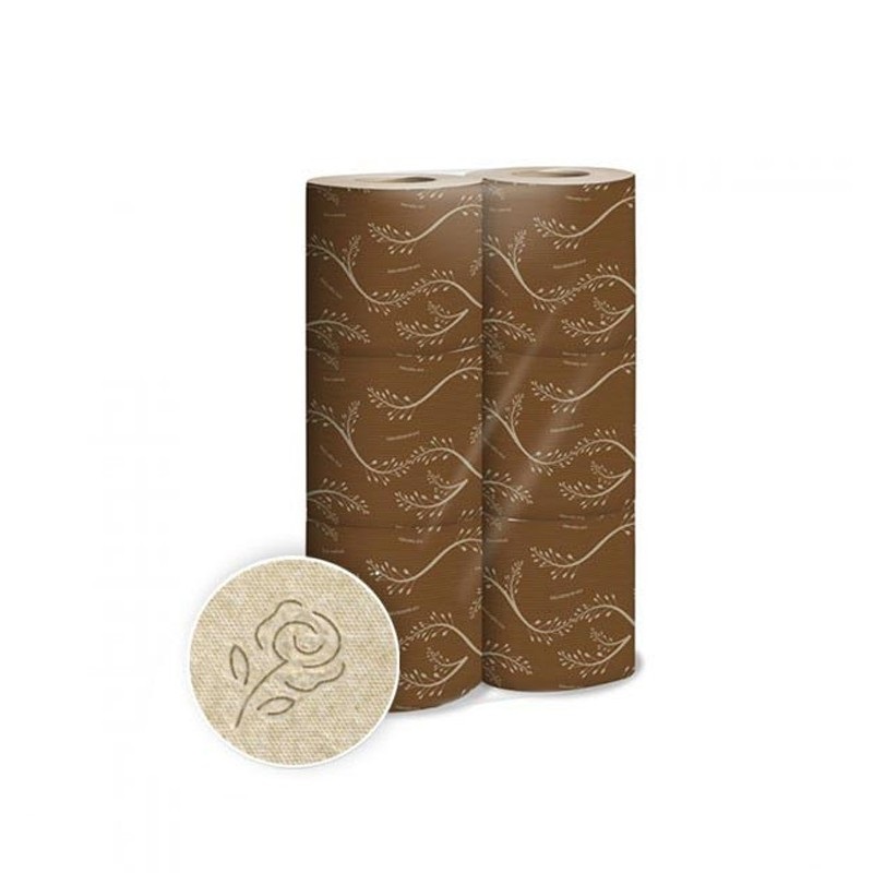 Palette mit 192 Packungen mit jeweils 6 Rollen bandagiertem Toilettenpapier von Enatural