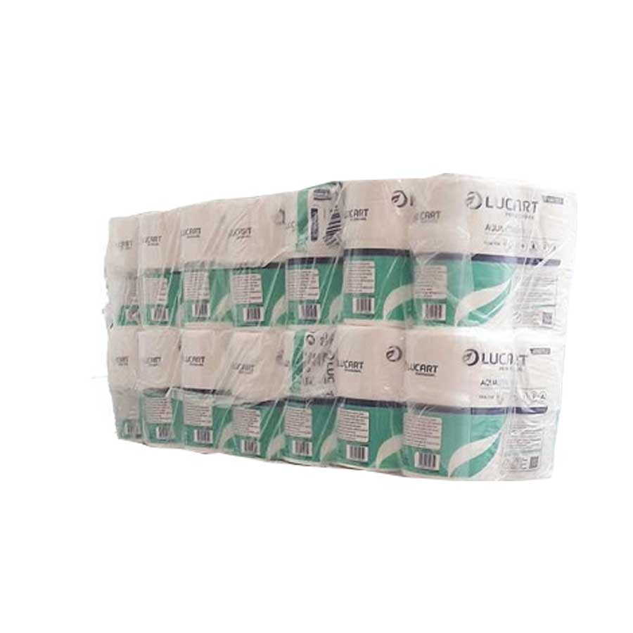Packung mit 14 Packungen wasserlöslichem Aquastream Toilettenpapier, 4 Maxi-Rollen
