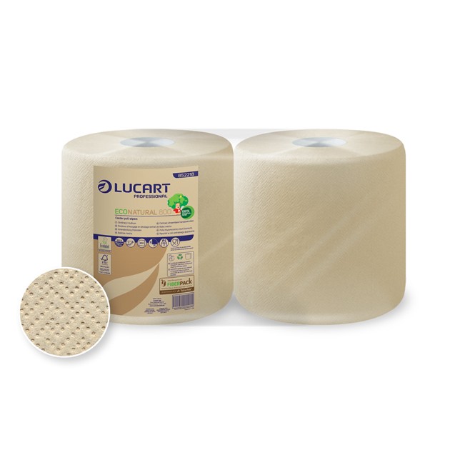 Palette mit 32 Packungen mit 2 Rollen 800-Träger-Papier Econatural 800 - Lucart