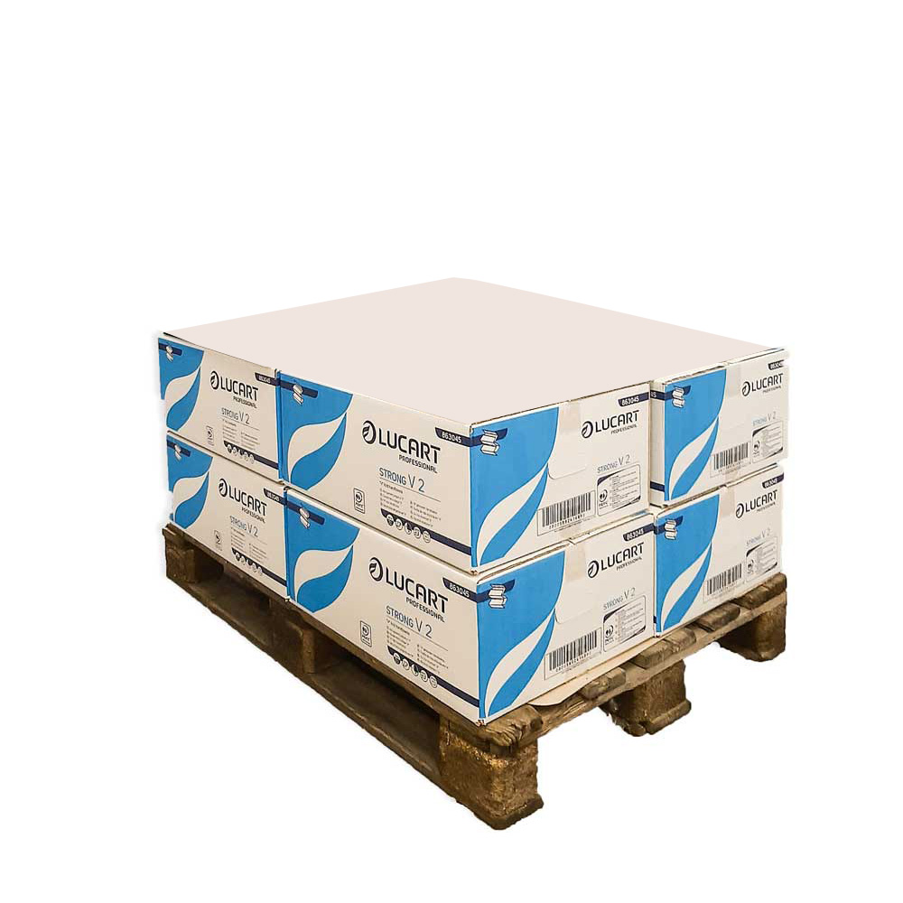 Verpackung: 8 Schachteln mit 20 Packungen starker V-gefalteter Papierhandtücher