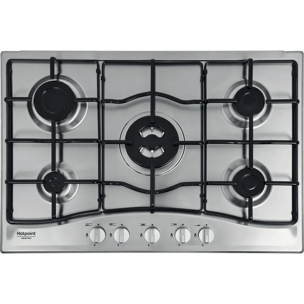 Hotpoint 5-Flammen-Gasherd PCN 752 T/IX/HAR 75 cm