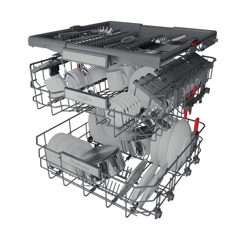Whirlpool WIO3O41PL Einbau-Geschirrspüler (Edelstahl)