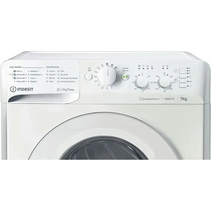 Indesit MTWC 71296W IT freistehende Waschmaschine 7 kg