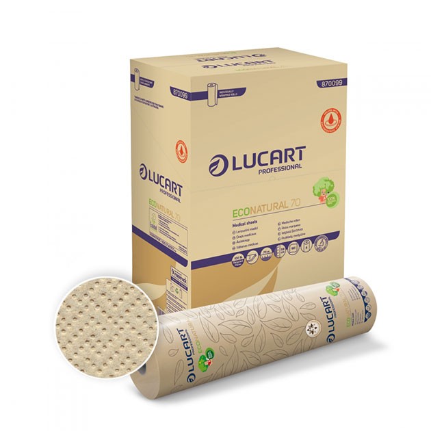 Palette mit 18 Packungen mit 6 Rollen Eco Natural 70 Joint medizinisches Blatt