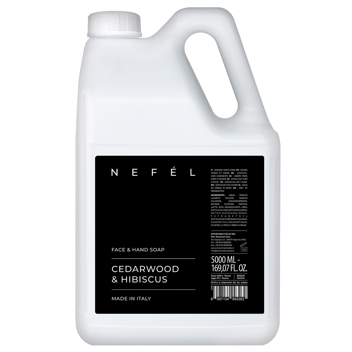 Gesichts- und Handseife mit Bergamotte und Eisenkraut 5 Liter - Nefel