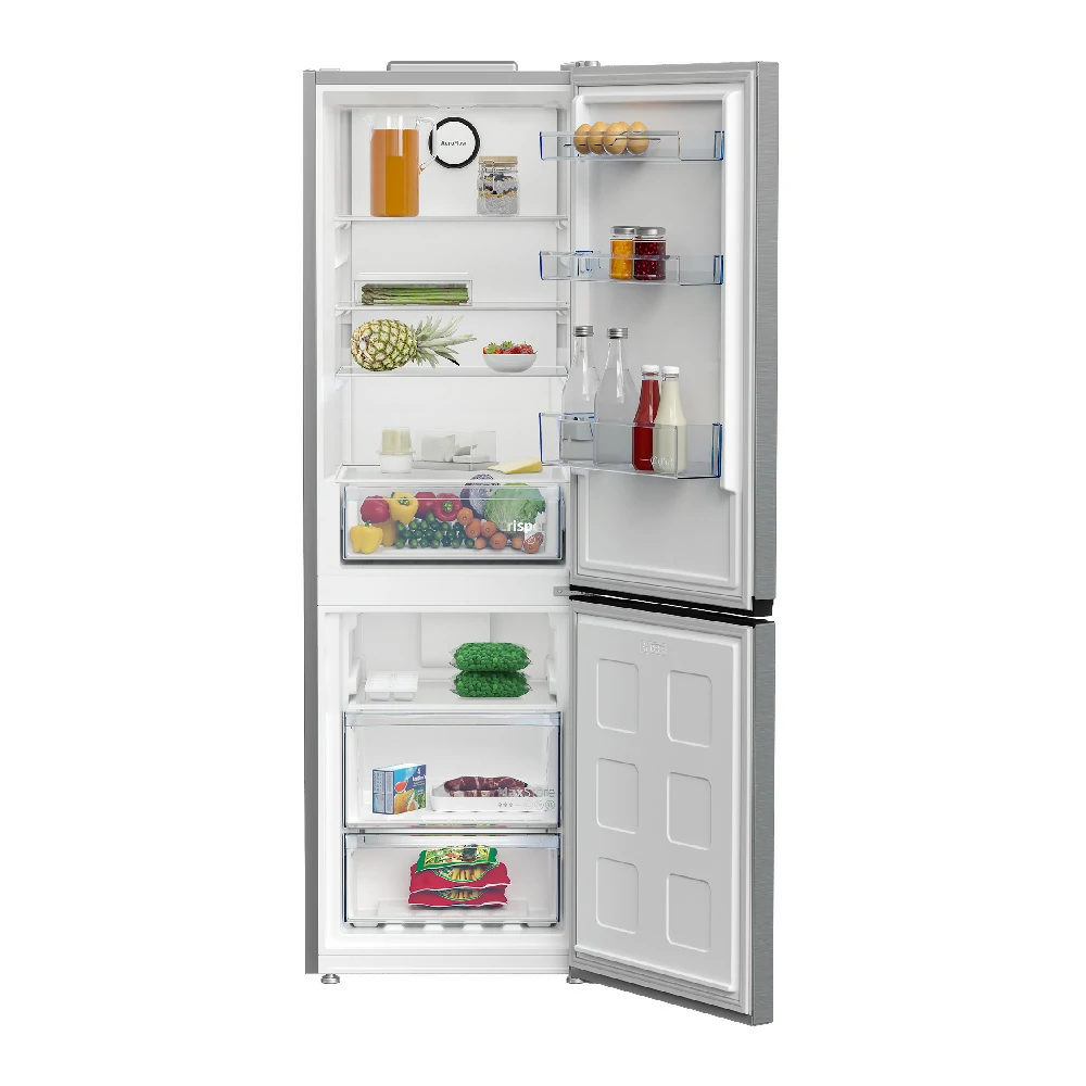 Beko no frost 367 LT 60CM Kombi-Kühlschrank aus Edelstahl B1RCNA364XB