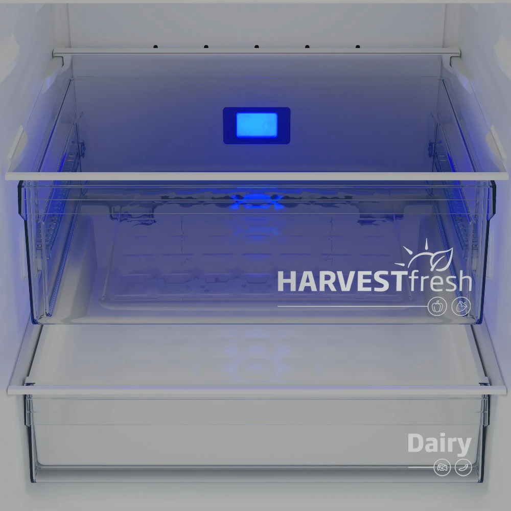 Beko No Frost 561LT E 70CM GRAU Kombi-Kühlschrank B3RCNE564HG