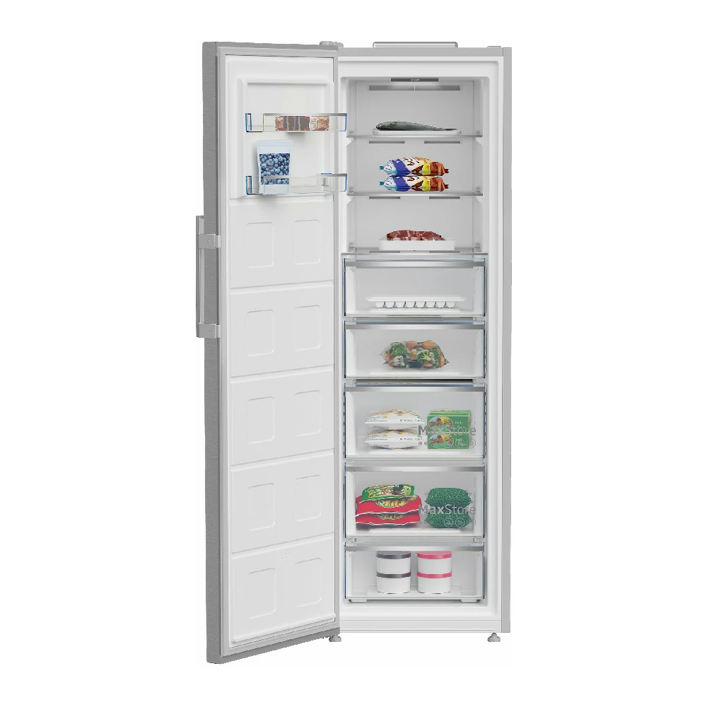 Beko 313 LT E NOFROST DISPLAY Vertikaler Gefrierschrank AUS EDELSTAHL B5RMFNE314X