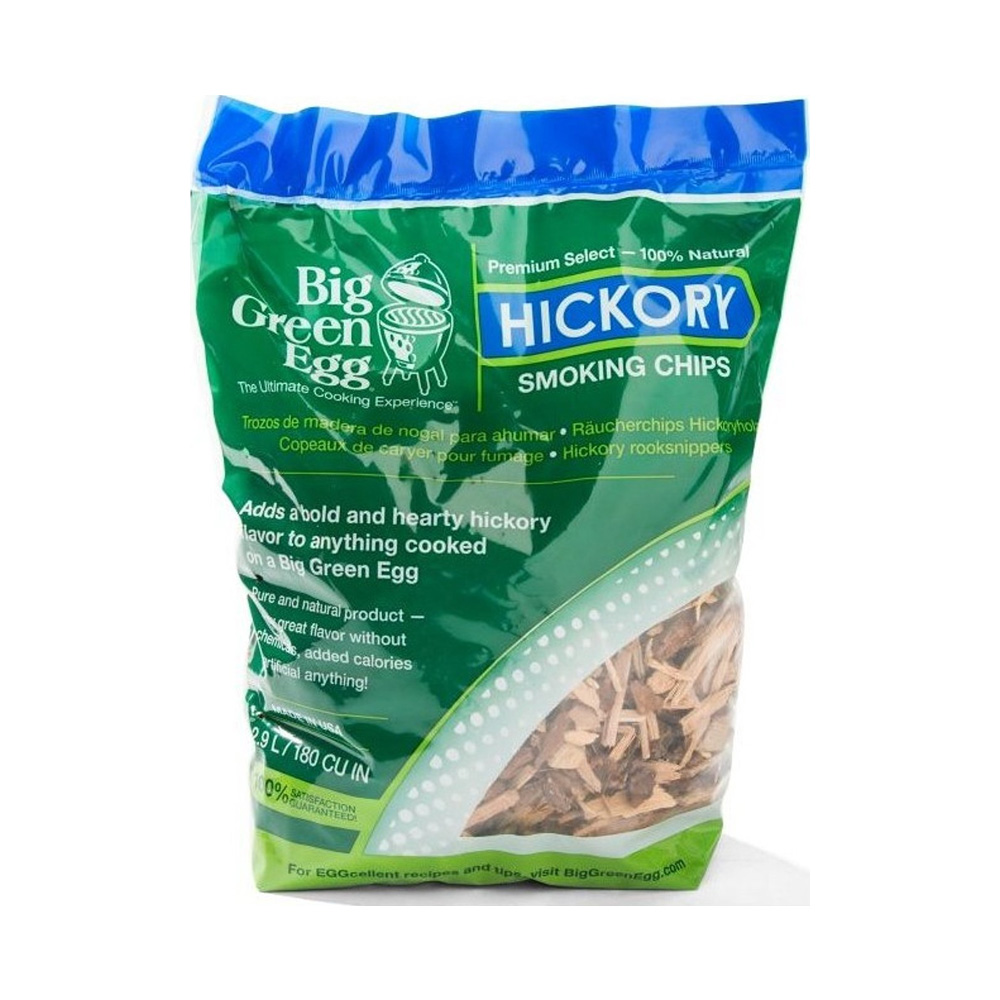 Hickory Smoking Wood Chips - Big Green Egg