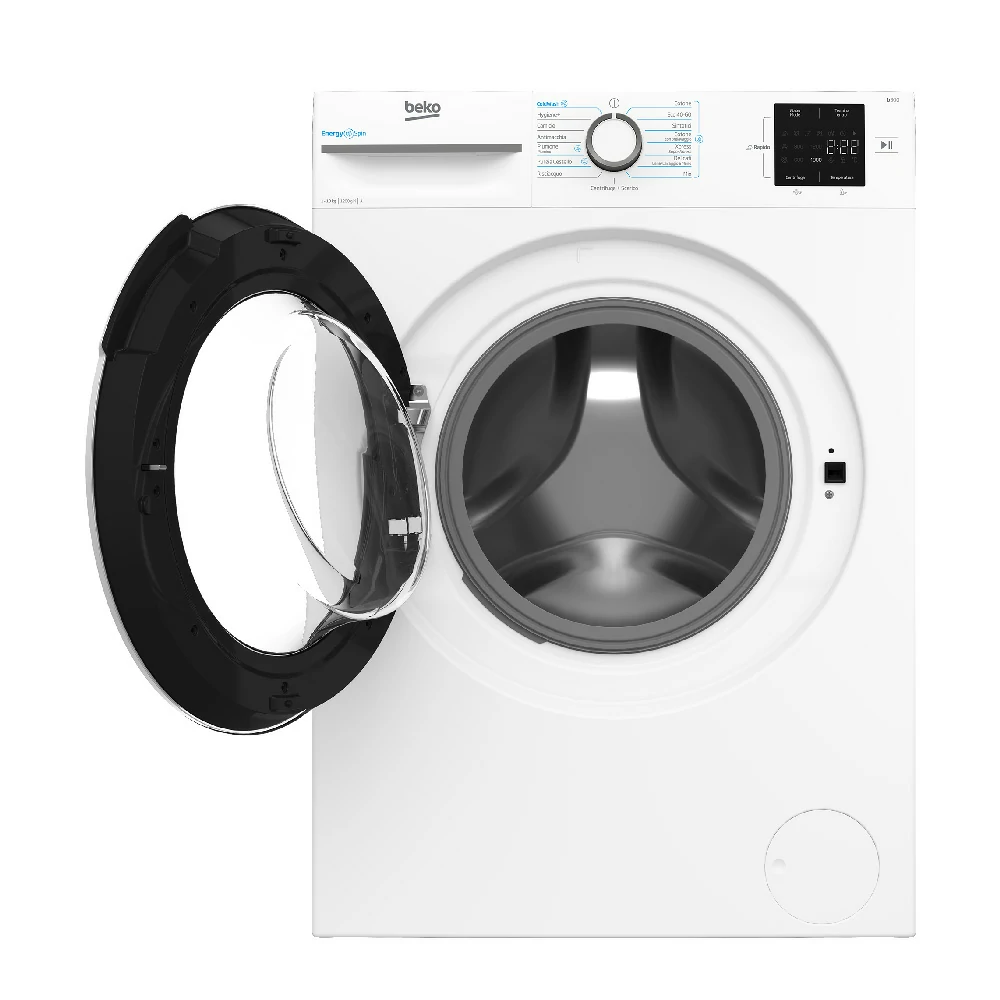 Beko ENERGYSPIN DAMPFWECHSELRICHTER MIT 1200 U/MIN, 10 kg, Waschmaschine BMWU31021W