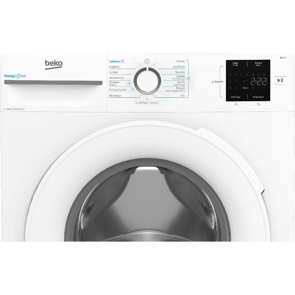 Beko ENERGYSPIN DAMPFWECHSELRICHTER MIT 1200 U/MIN, 10 kg, Waschmaschine BMWU31021W