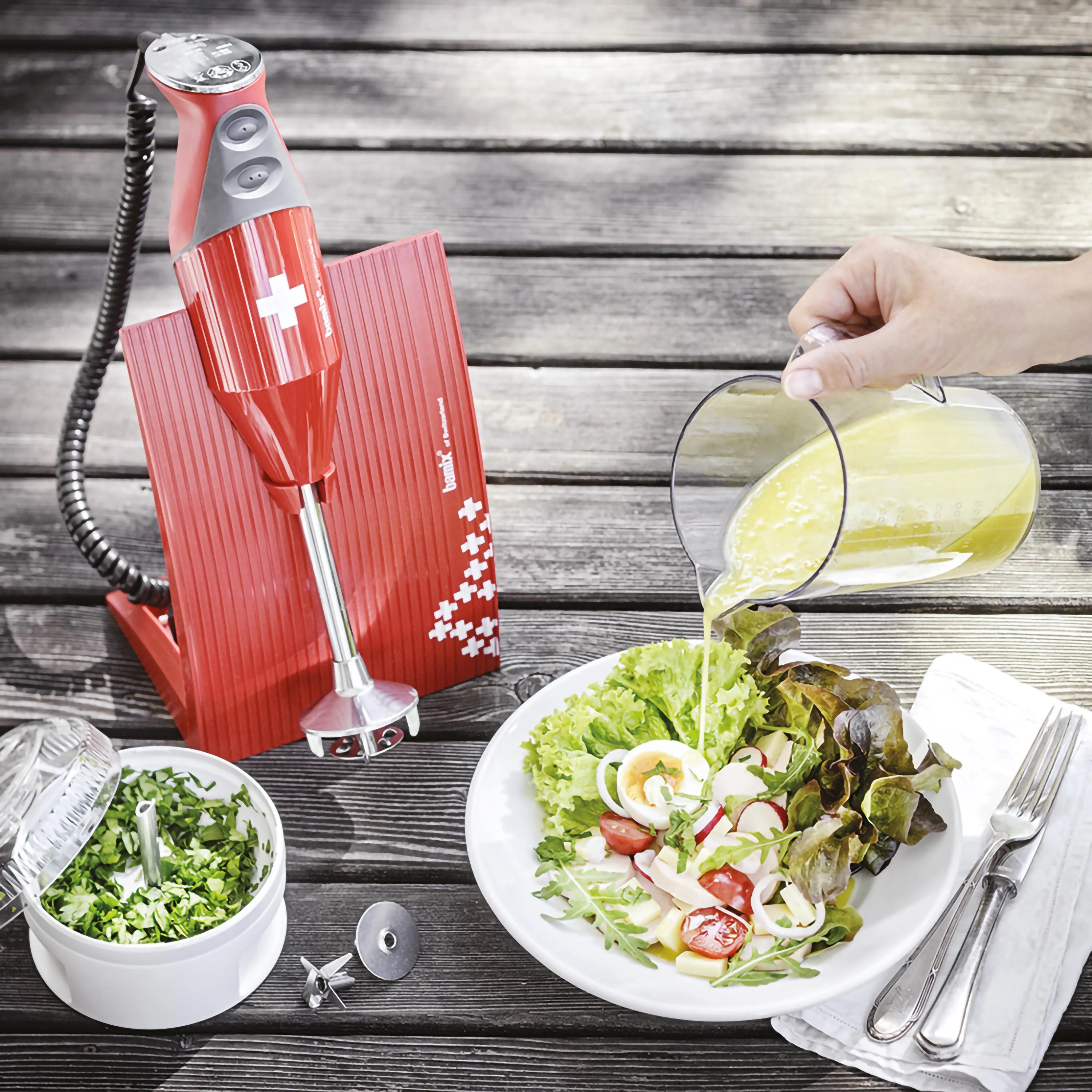 Bamix SwissLine Pürierstab Rot