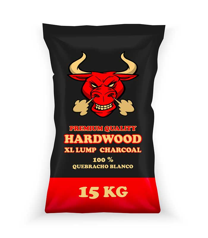 Quebracho Blanco Toro Grillkohle 15 kg
