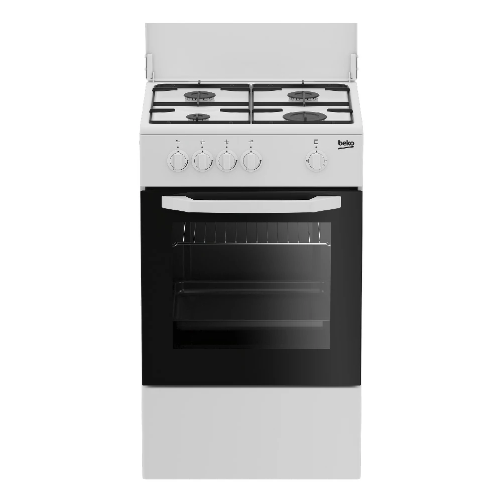 BEKO 4-FLAMMEN-GASHERD GASOFEN 54LT 50x50 WEISS CSG42009DW