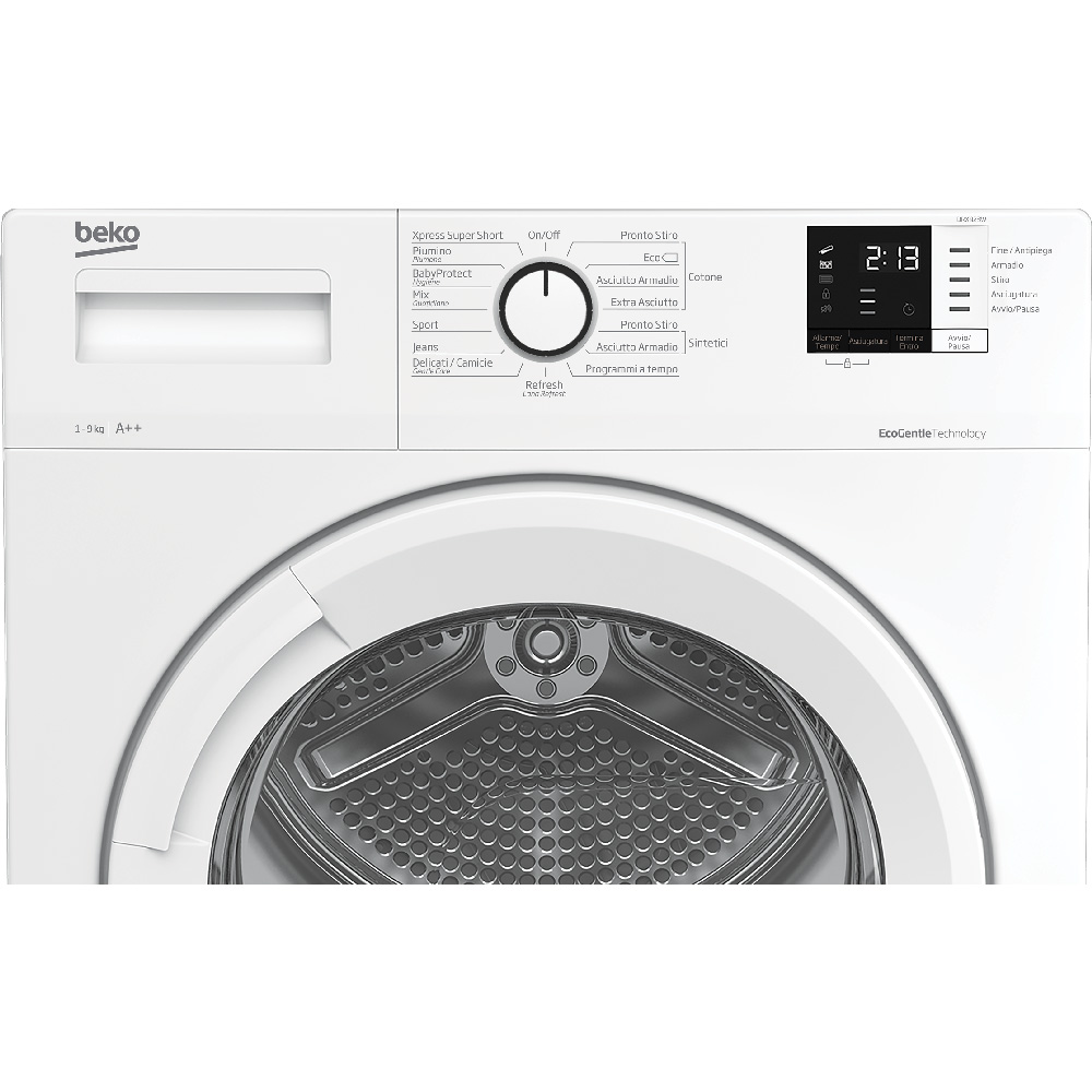 Beko DRX923W Trockner mit Digitalanzeige, A++, 9 kg