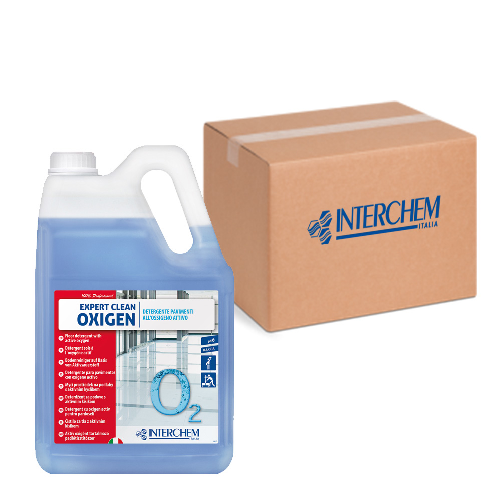 Packung mit 4 x 5 l Expert Clean Oxygen Aktivsauerstoff-Bodenreiniger