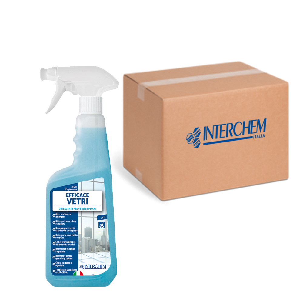 Packung mit 6 effektiven Glasreinigungssprays 750 ml