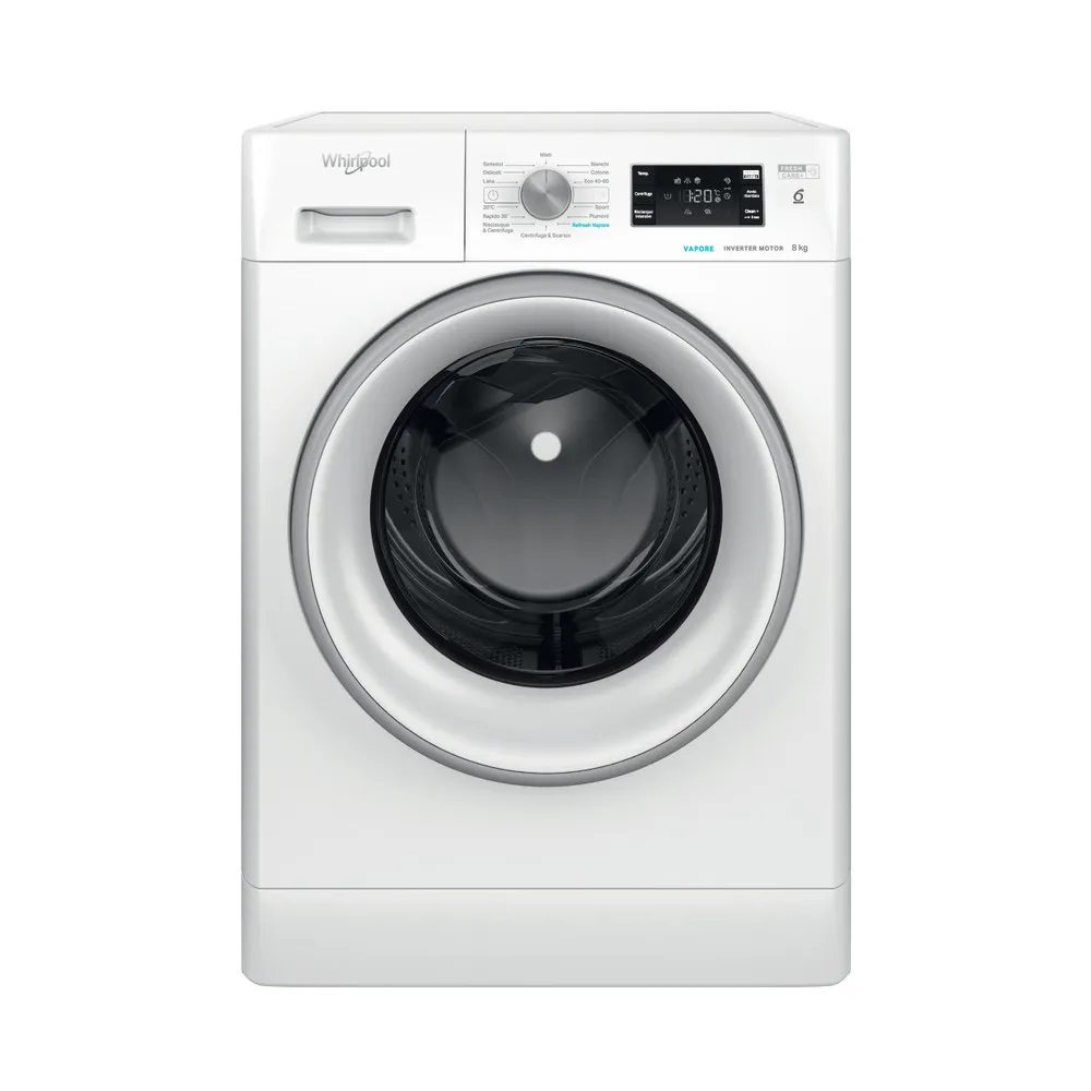 Waschmaschine 8 kg Whirlpool 6° SENSE DAMPF BEI 1400 U/MIN FFB 846 SV IT
