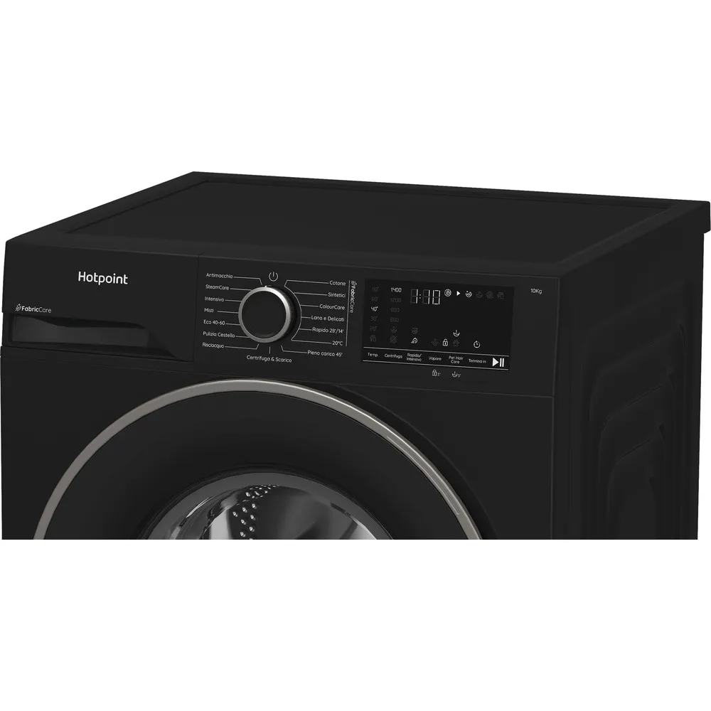 10 kg Hotpoint Dampfwaschmaschine A 1400GIRI SCHWARZ HB 103B CARE IT