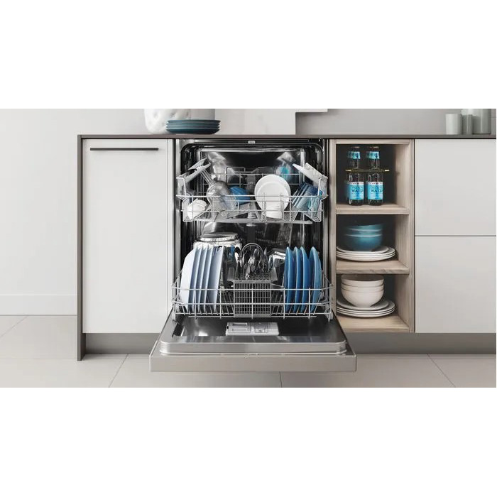 Einbau-Geschirrspüler mit Frontplatte 60 cm Indesit I3B L634 X