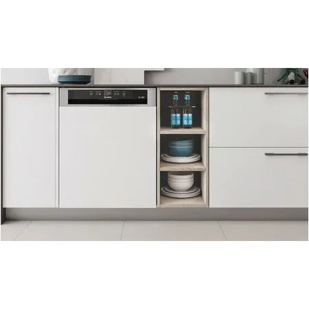 Einbau-Geschirrspüler mit Frontplatte 60 cm Indesit I3B L634 X