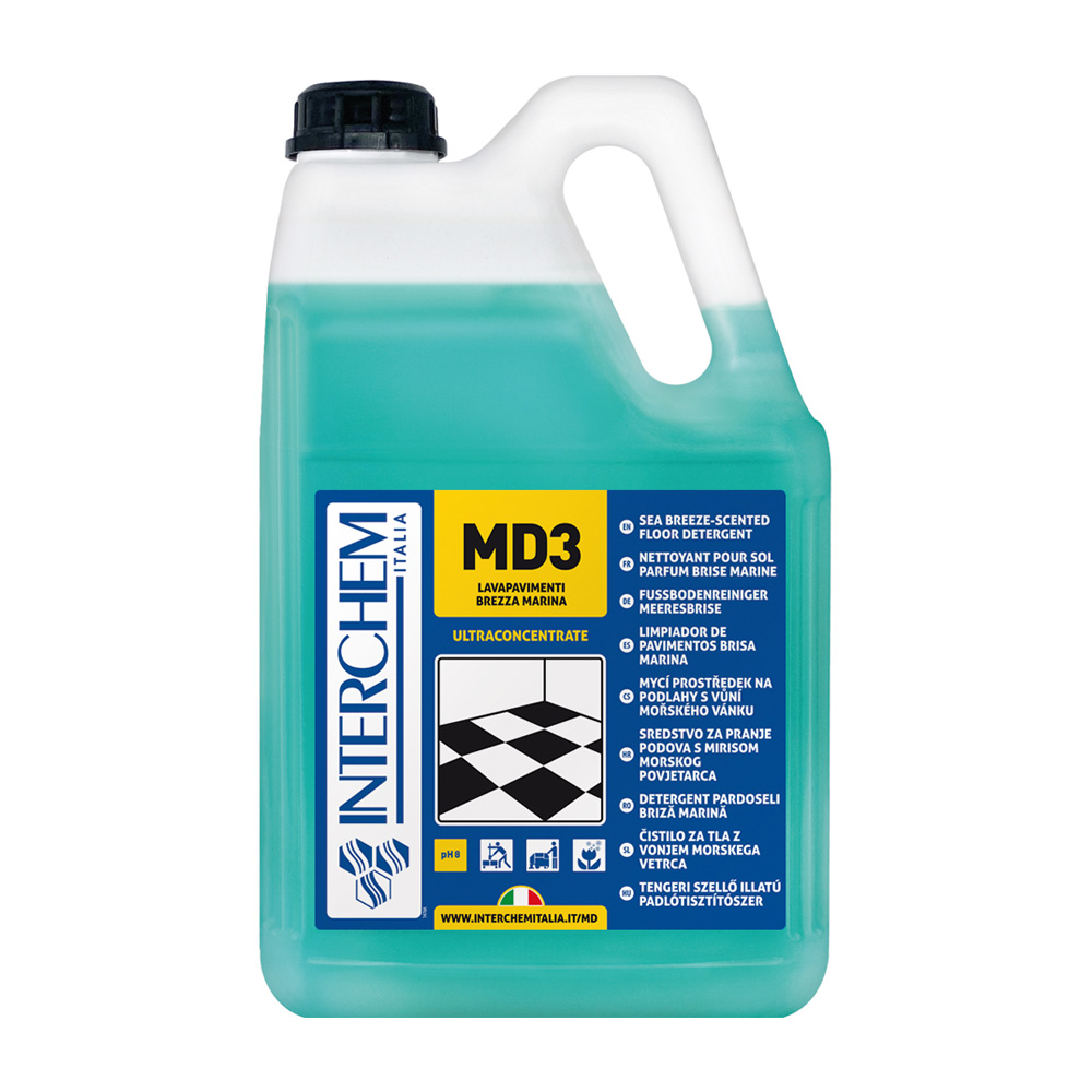 Packung mit 2 Dosen MD3 Superkonzentrat Marine Breeze Bodenreiniger 5 Liter