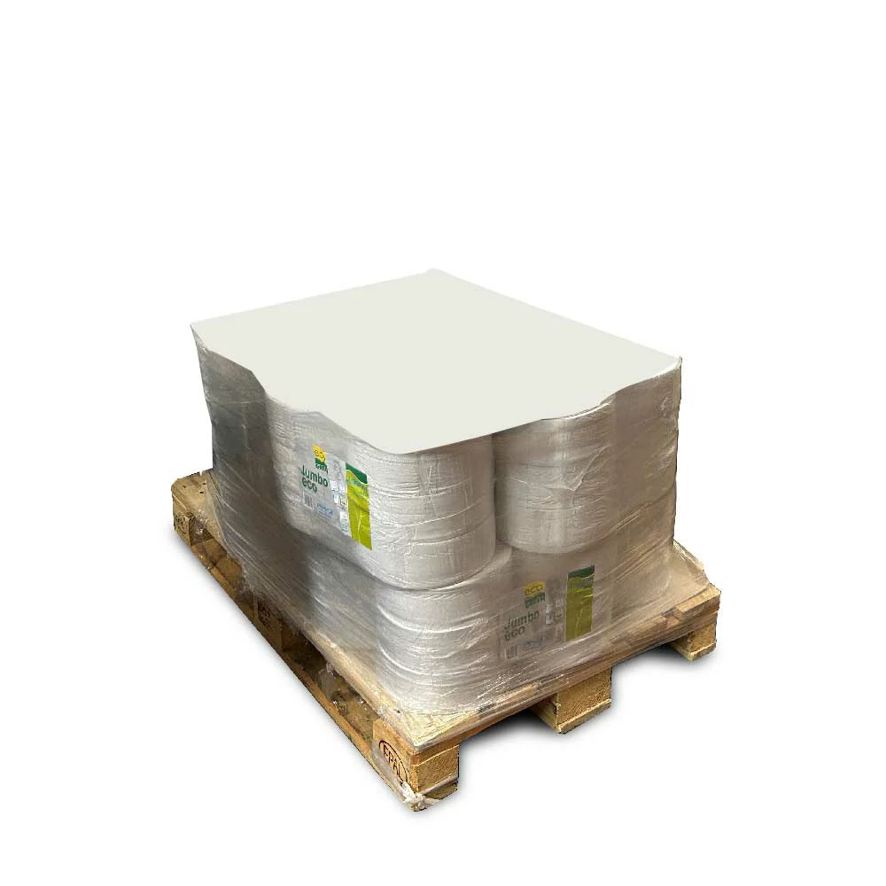 Verpackung: 10 Packungen mit 6 Rollen Jumbo Eco-Toilettenpapier