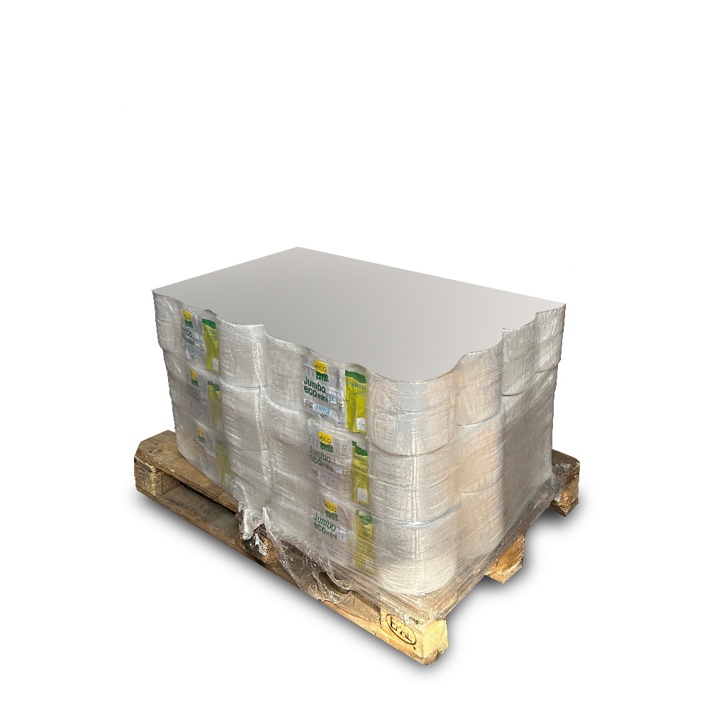 Verpackung: 12 Packungen Jumbo Eco Mini-Toilettenpapier mit 12 Rollen