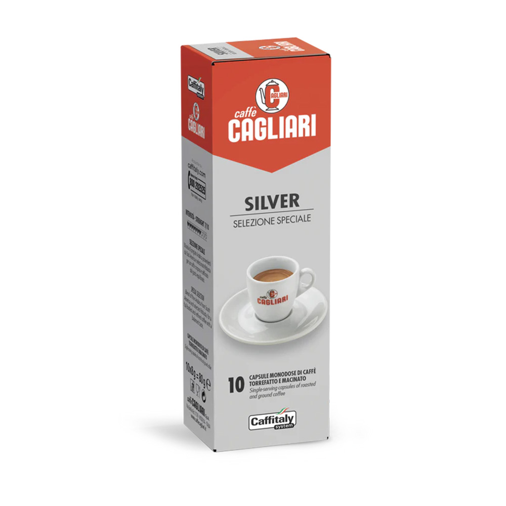 Caffitaly System Cagliari Silber 10 Kapseln