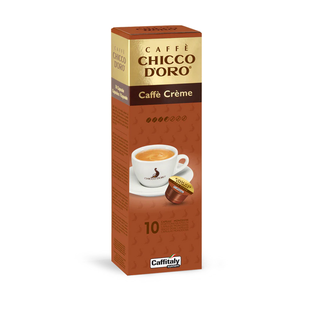 Chicco d'Oro Creme-Kaffee 100% Arabica 10 Kapseln