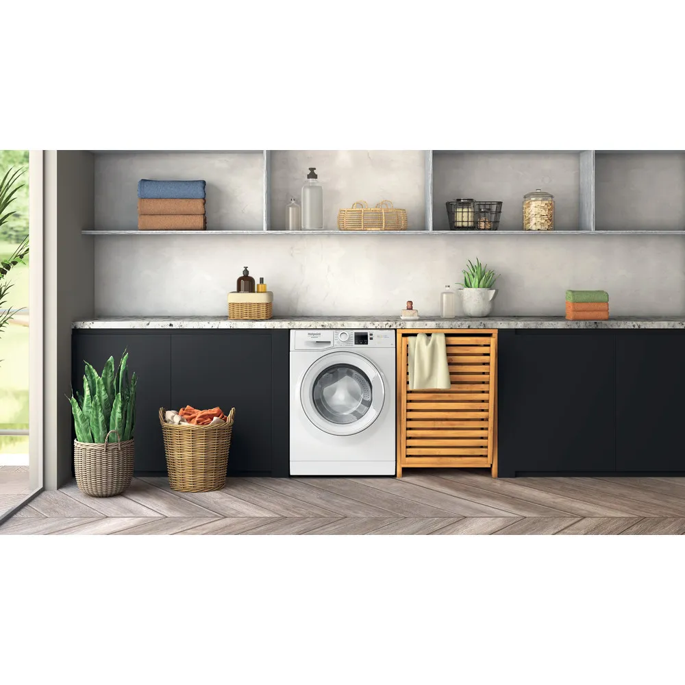 Hotpoint Dampfwechselrichter, 1400 U/min, 9 kg, Waschmaschine NFR79W IT