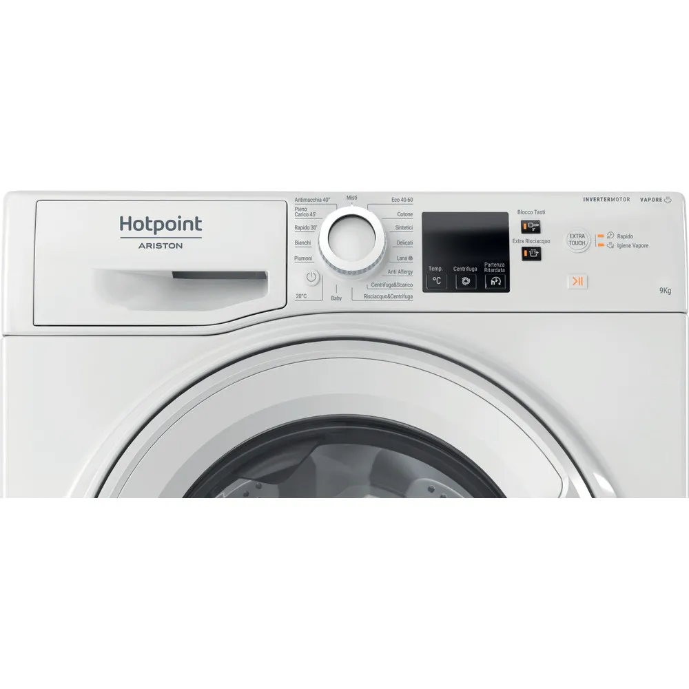 Hotpoint Dampfwechselrichter, 1400 U/min, 9 kg, Waschmaschine NFR79W IT