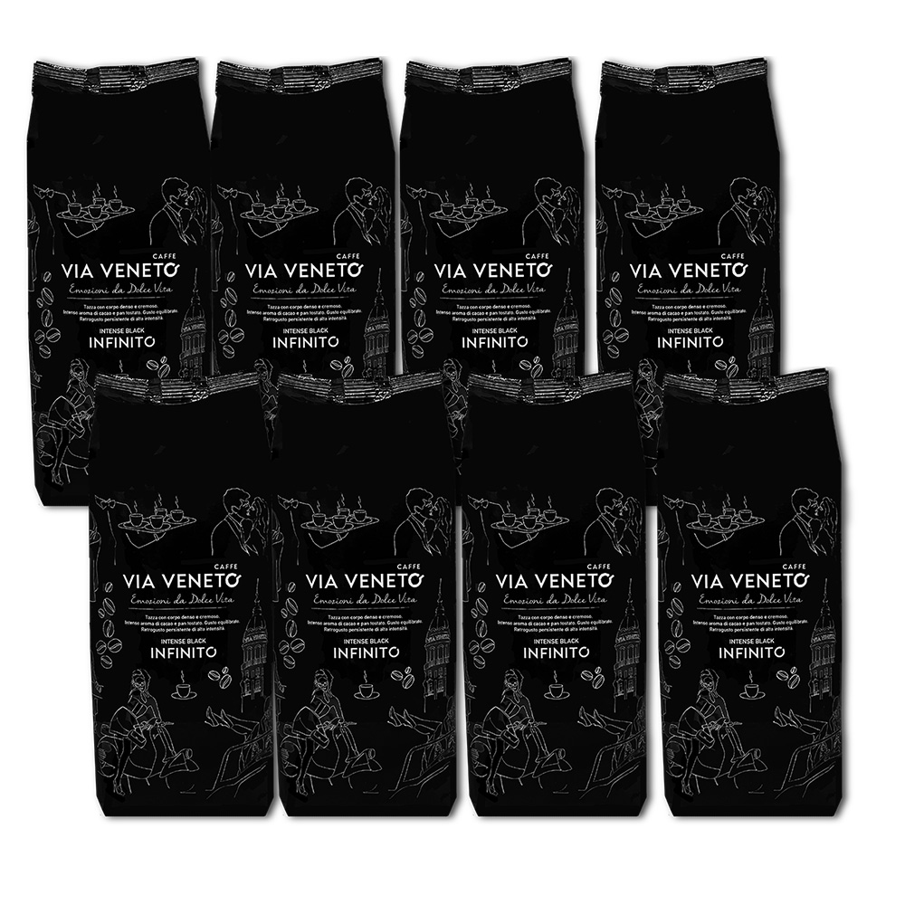Via Veneto Infinito Kaffeebohnen 500 g (8er-Pack)