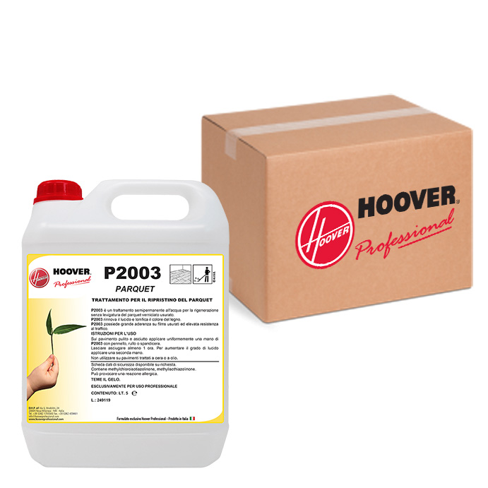 Schachtel mit 4 Dosen P2003 Selbstpolierungsemulsion für Parkett