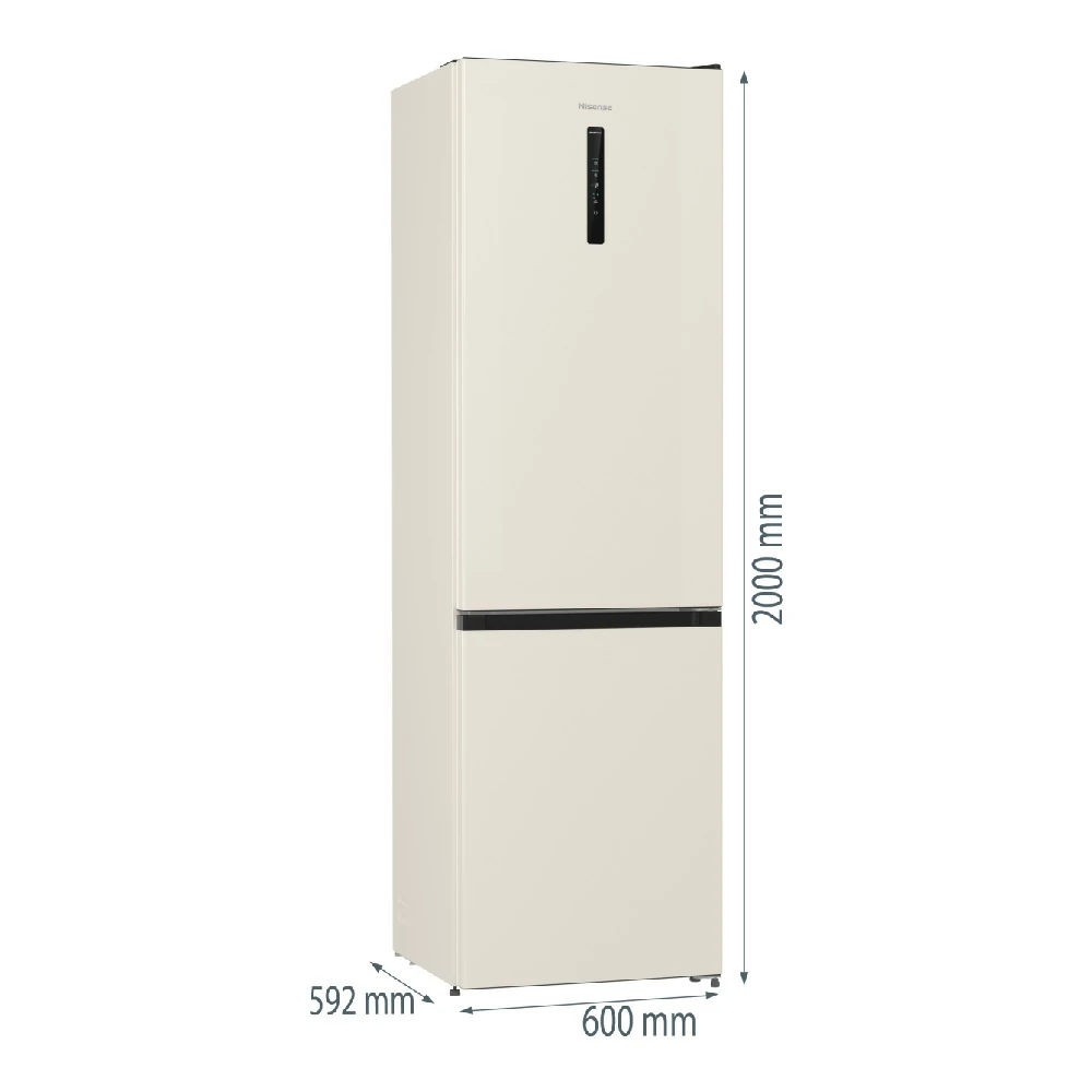 Hisense TOTAL NOFROST 331LT E 60 CM CREAM RB434N4CRE Kombikühlschrank