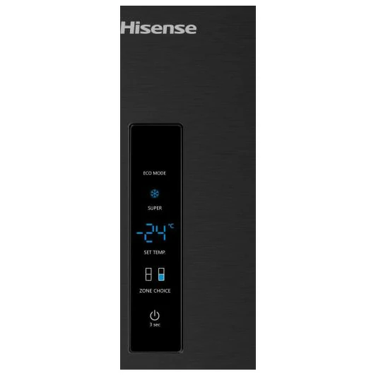 Hisense INVERTER RB645N4BFE Kombi-Kühlschrank 495LT UND 70 CM SCHWARZ