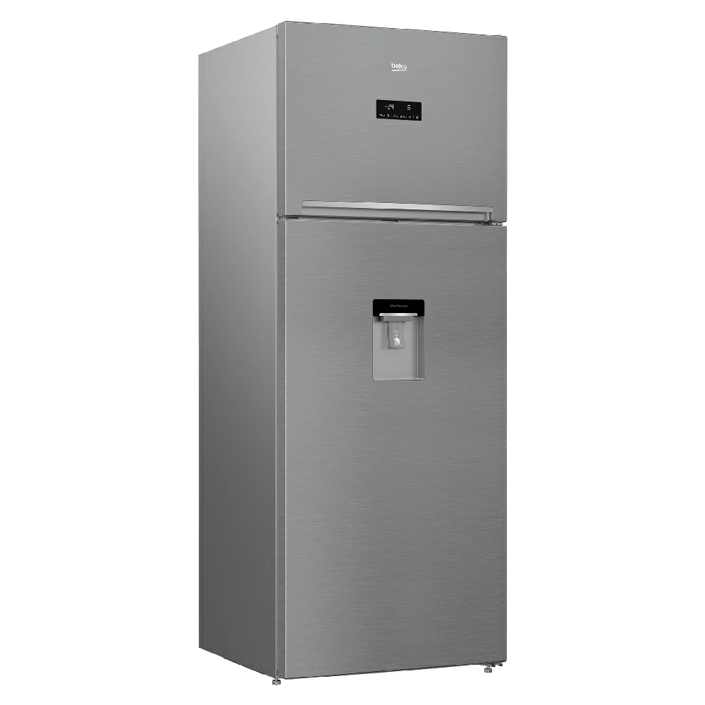 Beko No Frost 455 LT 70CM Doppeltür-Kühlschrank aus Edelstahl RDNE455E30DZXBN