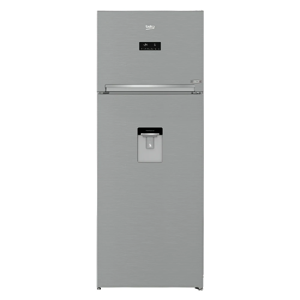 Beko No Frost 455 LT 70CM Doppeltür-Kühlschrank aus Edelstahl RDNE455E30DZXBN