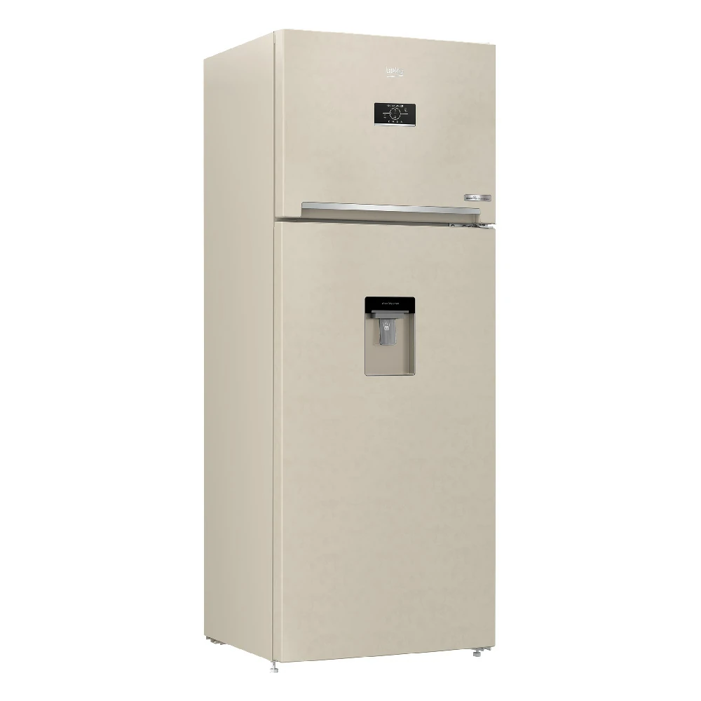 Beko No Frost 455LT 70CM BEIGE Doppeltür-Kühlschrank RDNE455E40DBN