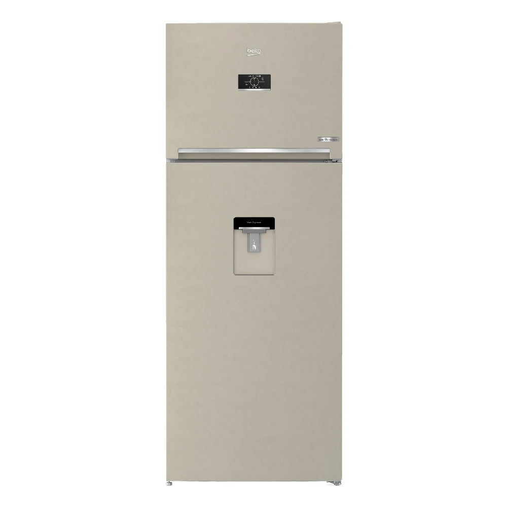 Beko No Frost 455LT 70CM BEIGE Doppeltür-Kühlschrank RDNE455E40DBN