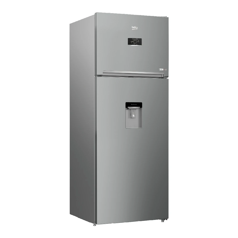Beko No Frost 455 LT 70CM SILBER Doppeltür-Kühlschrank RDNE455E40DSN