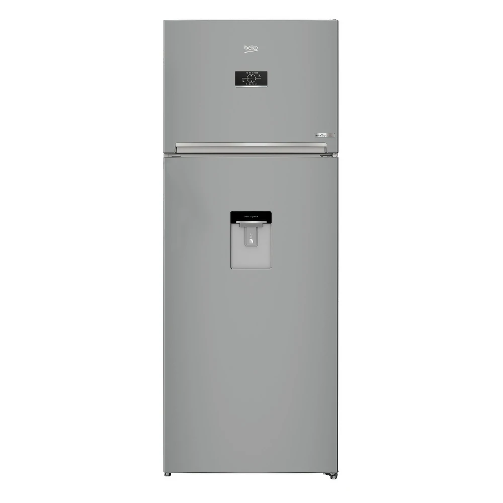Beko No Frost 455 LT 70CM SILBER Doppeltür-Kühlschrank RDNE455E40DSN