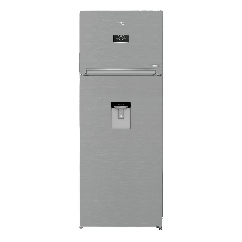 Beko TOTAL NOFROST 455LT Doppeltür-Kühlschrank aus Edelstahl, 70 cm, RDNE455E40DXBN
