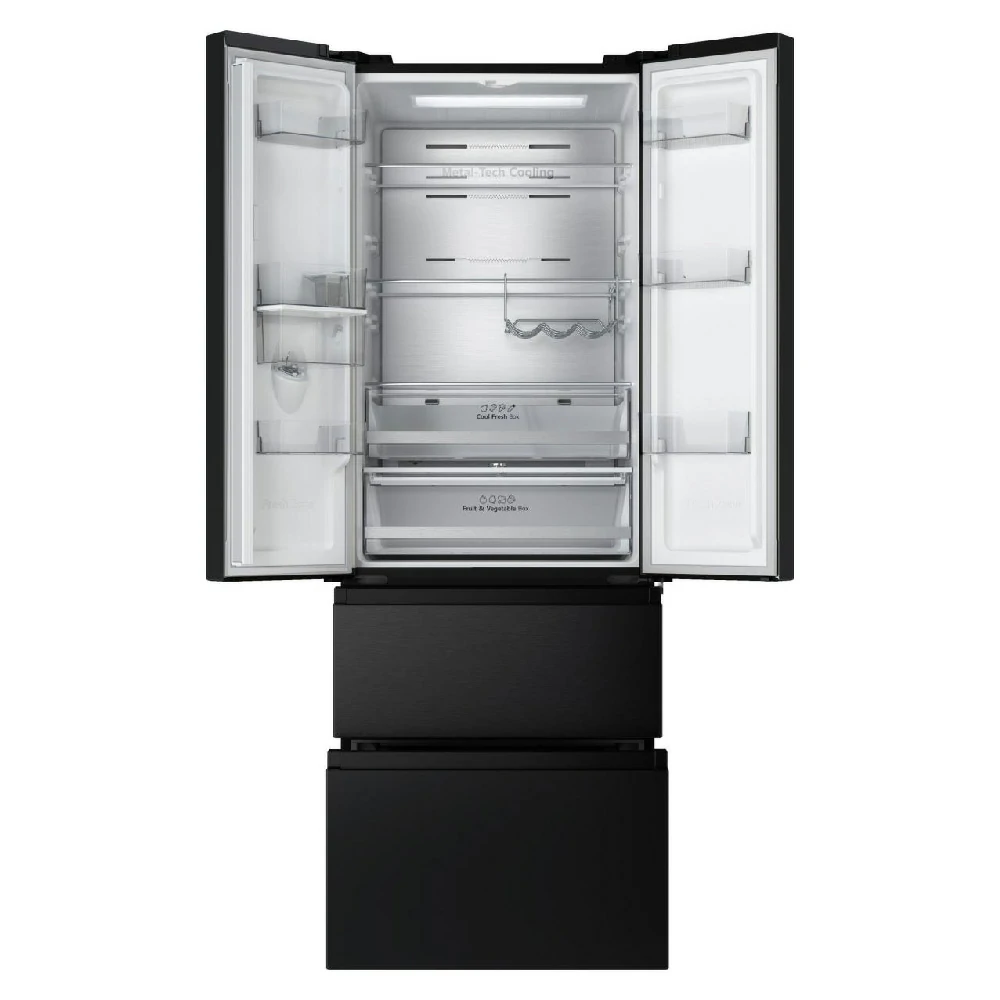 Hisense RF632N4WFE1 RF632N4WFE1 FRENCH DOOR TOTAL FROST 485 LT UND 70 CM SCHWARZ